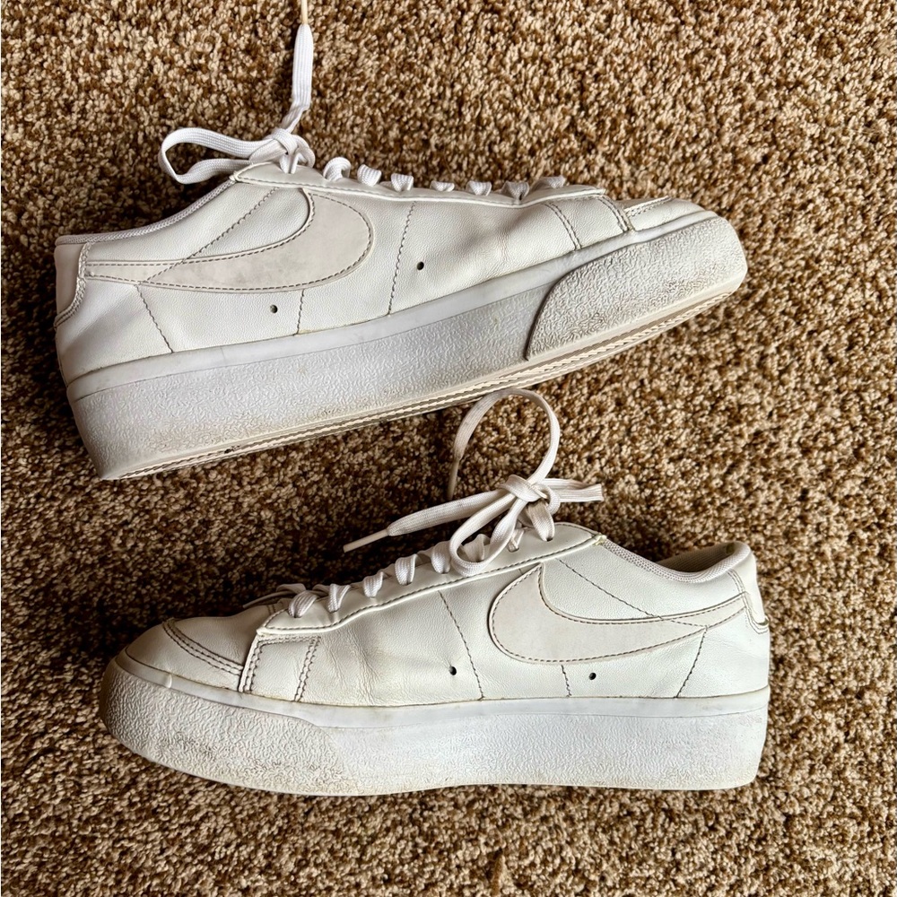 Nike White Low-Top Sneakers